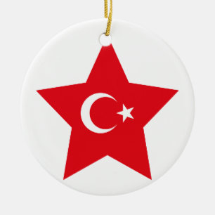 Turkey Star Ceramic Tree Decoration