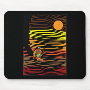 Turkey Surfing Thanksgiving Day Sport Fall Autumn  Mouse Mat
