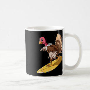 Turkey Surfing Thanksgiving Turkey Surf Turkey Sur Coffee Mug