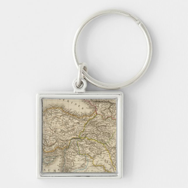 Turkey Syria map Key Ring (Front)