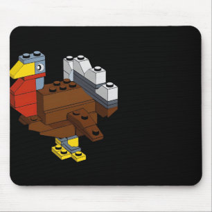 Turkey Thanksgiving Block Brick Building Master Bu Mouse Mat