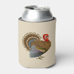 Turkey Thanksgiving Can Cooler