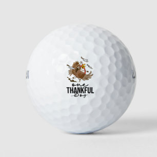 Turkey thanksgiving crew funny cute golfer golf balls