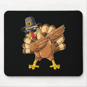 Turkey Thanksgiving Day Pilgrim Boys Girls Funny D Mouse Mat