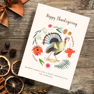 Turkey   Thanksgiving   Greetings Cards