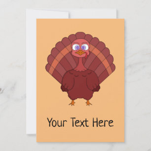 Turkey Thanksgiving Holiday Card