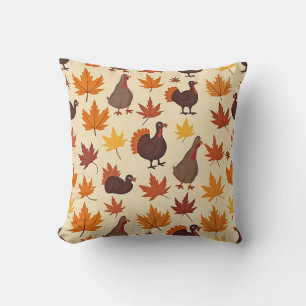 Turkey Thanksgiving Pillow Cushion
