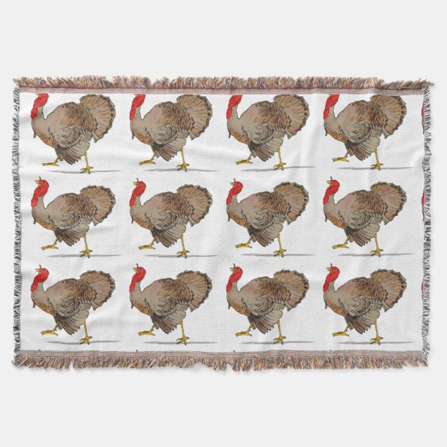 Turkey Throw Blanket (Front)