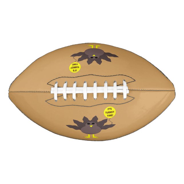 Turkey Time Thanksgiving Football American Football (Front)