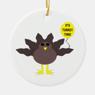 Turkey Time Thanksgiving Ornament