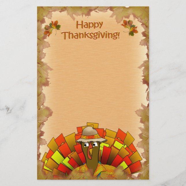 Turkey Tourist on Vacation Stationery (Front)