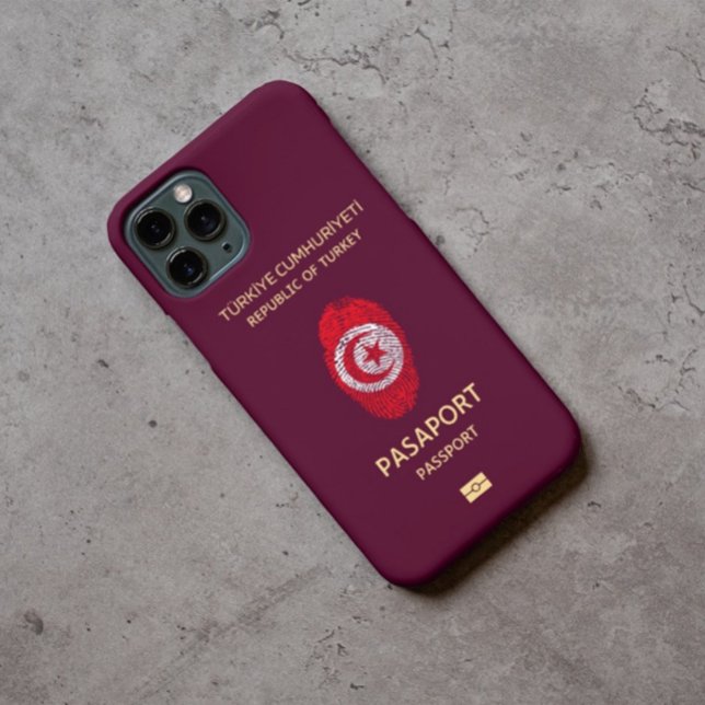 Turkey Travel Passport Print Souvenir Case-Mate iPhone Case (Creator Uploaded)