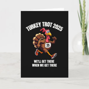 Turkey Trot Squad 2025 Funny Thanksgiving Running Card