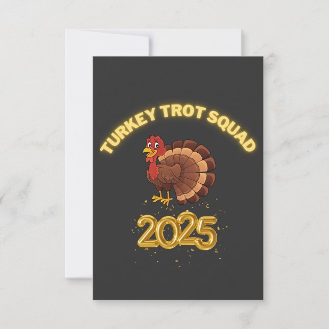 Turkey Trot Squad 2025 Thank You Card (Front)