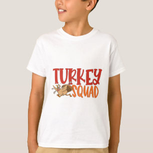 Turkey Trot Squad Funny Thanksgiving Running Match T-Shirt