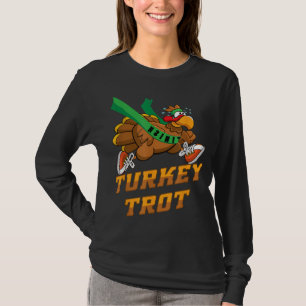 Turkey Trot Squad Funny Thanksgiving Running T-Shirt