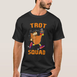 Turkey Trot Squad Thanksgiving Day Run Pilgrim T-Shirt