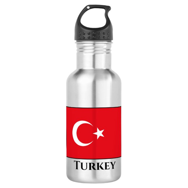 Turkey (Turkish) Flag 532 Ml Water Bottle (Front)