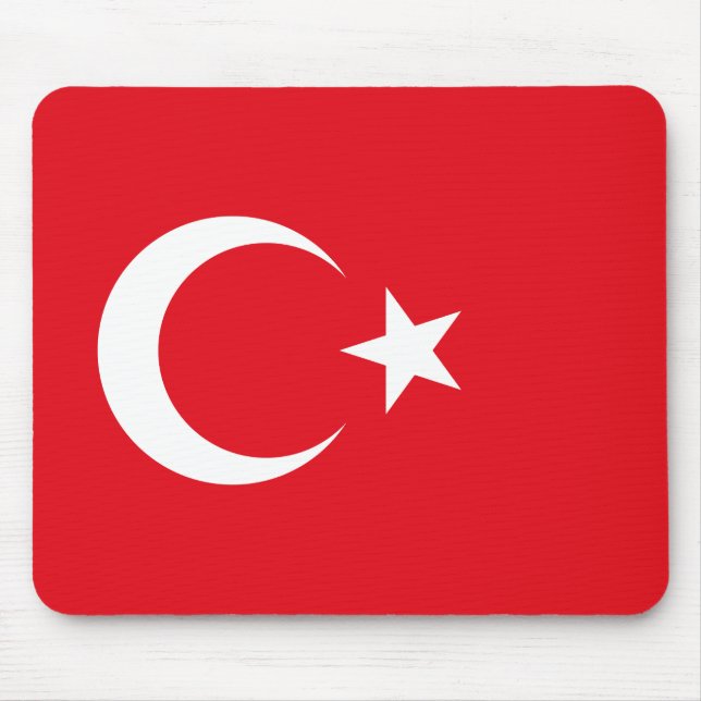 Turkey (Turkish) Flag Mouse Mat (Front)