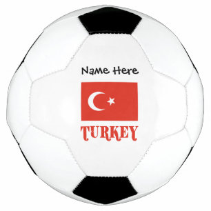 Turkey Turkish Flag Personalised Name  Football
