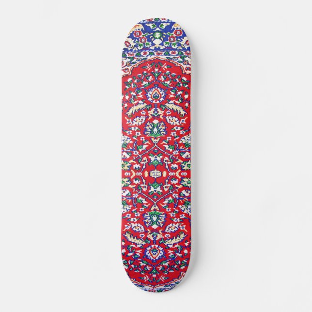 Turkey,Turkish Textile Cloth Rug Pattern Skateboard (Front)