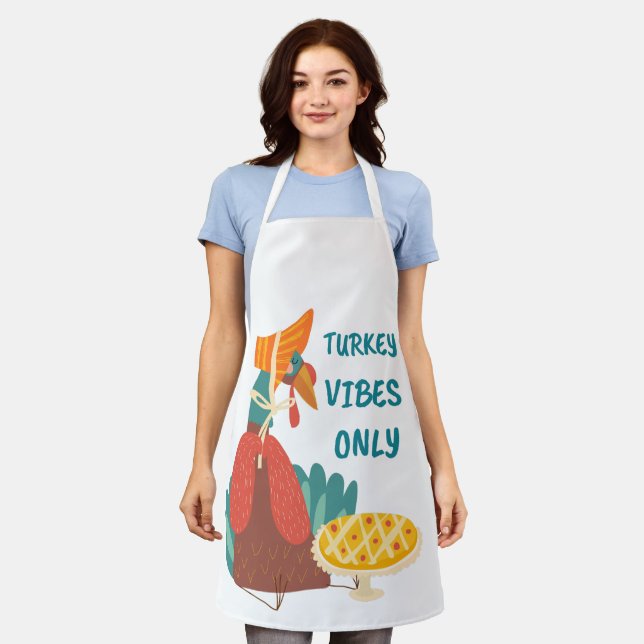 Turkey Vibes Only  Apron (Worn)