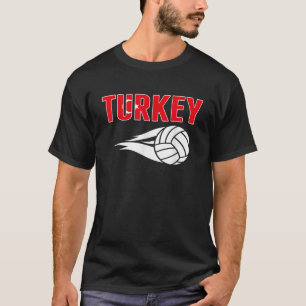 Turkey Volleyball Fans Jersey Turkish Flag Summer T-Shirt