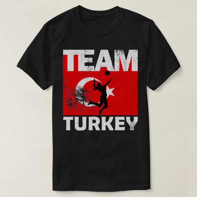 Turkey Volleyball Team T-Shirt (Design Front)