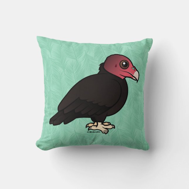 Turkey Vulture Cushion (Front)