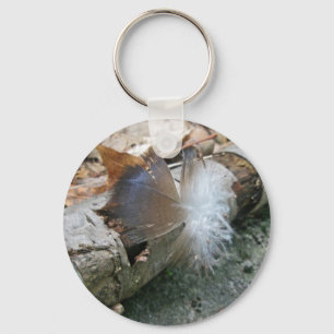 Turkey Vulture Feather Coordinating Items Key Ring