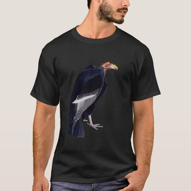 Turkey Vulture Vintage Illustration T Shirt (Front)