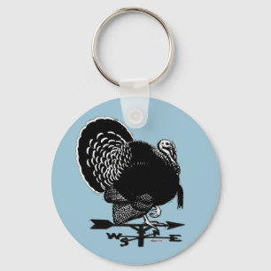 Turkey Weathervane Key Ring