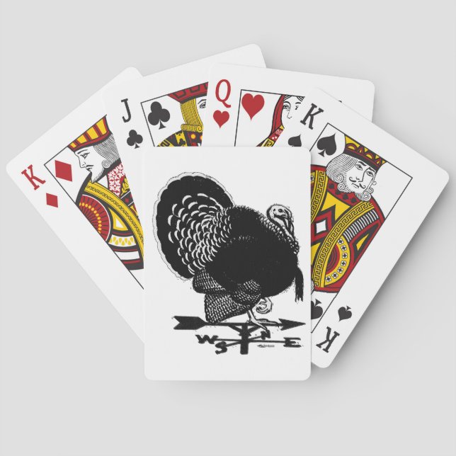 Turkey Weathervane Playing Cards (Back)