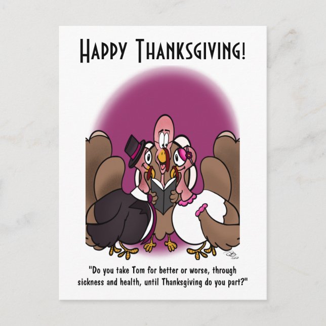 Turkey Wedding Holiday Postcard (Front)