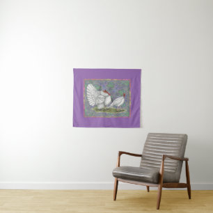 Turkey:  White Holland Pastel Tapestry