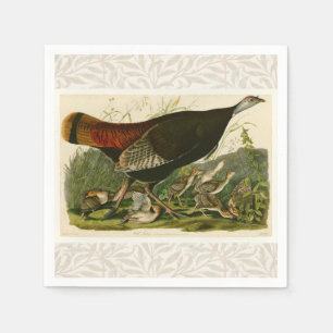 Turkey Wild Audubon Bird Painting Napkin