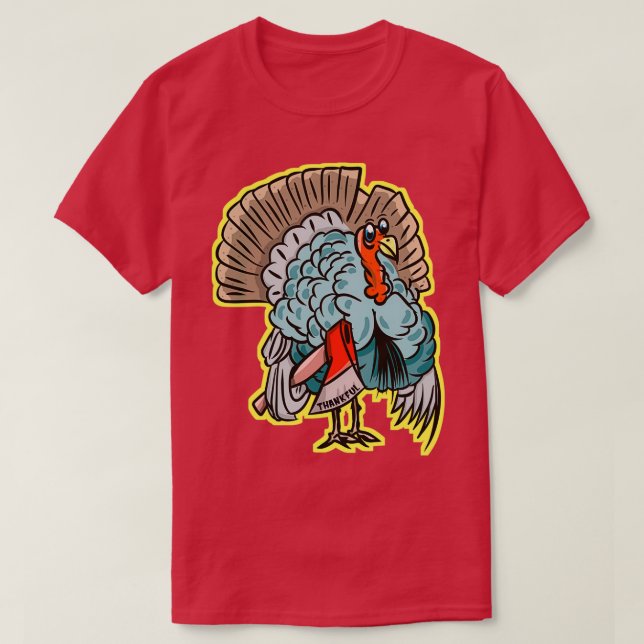 Turkey With An Axe Classic TShirt (Design Front)