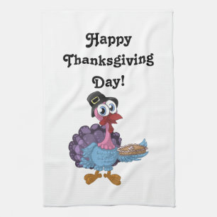 Turkey With Pie Tea Towel