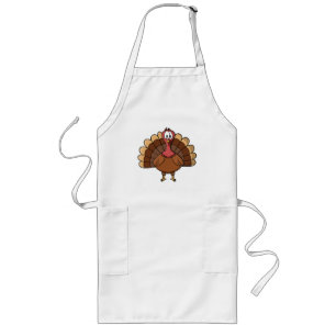 Turkey with Wide Tail Long Apron