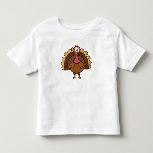 Turkey with Wide Tail Toddler T-Shirt