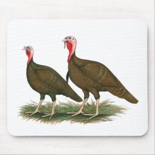 Turkeys: Chocolate Mouse Mat