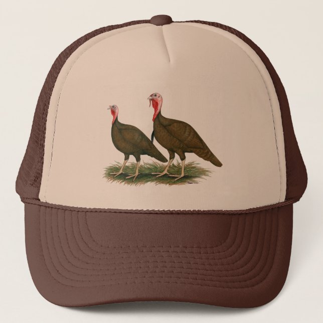 Turkeys:  Chocolate Trucker Hat (Front)
