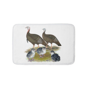 Turkeys Eastern Wild Family Bath Mat