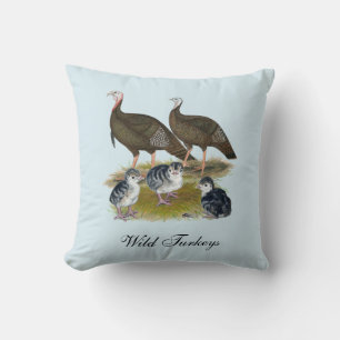 Turkeys Eastern Wild Family Cushion