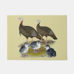 Turkeys Eastern Wild Family Doormat