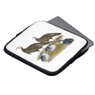 Turkeys Eastern Wild Family Laptop Sleeve