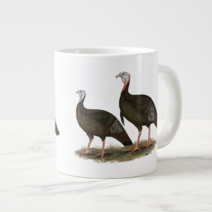 Turkeys Eastern Wild Pair Large Coffee Mug