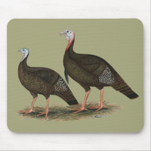 Turkeys Eastern Wild Pair Mouse Mat