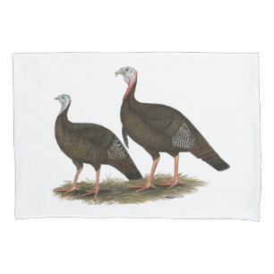 Turkeys Eastern Wild Pair Pillowcase