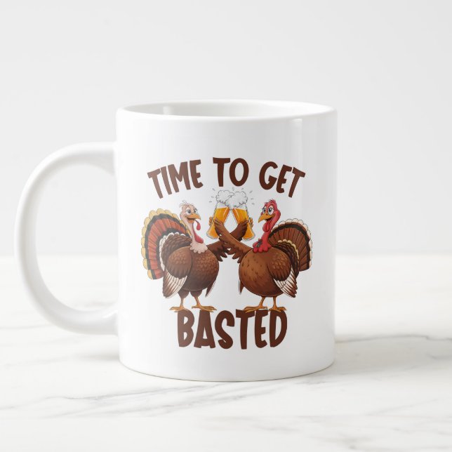 Turkeys Jumbo Mug (Left)